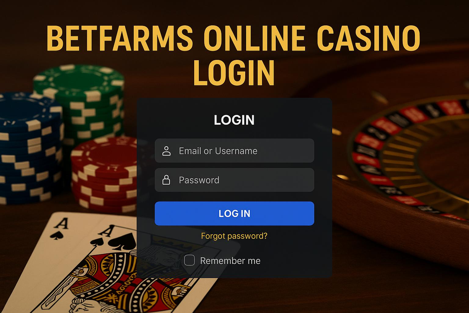 Login no Cassino BETFARMS